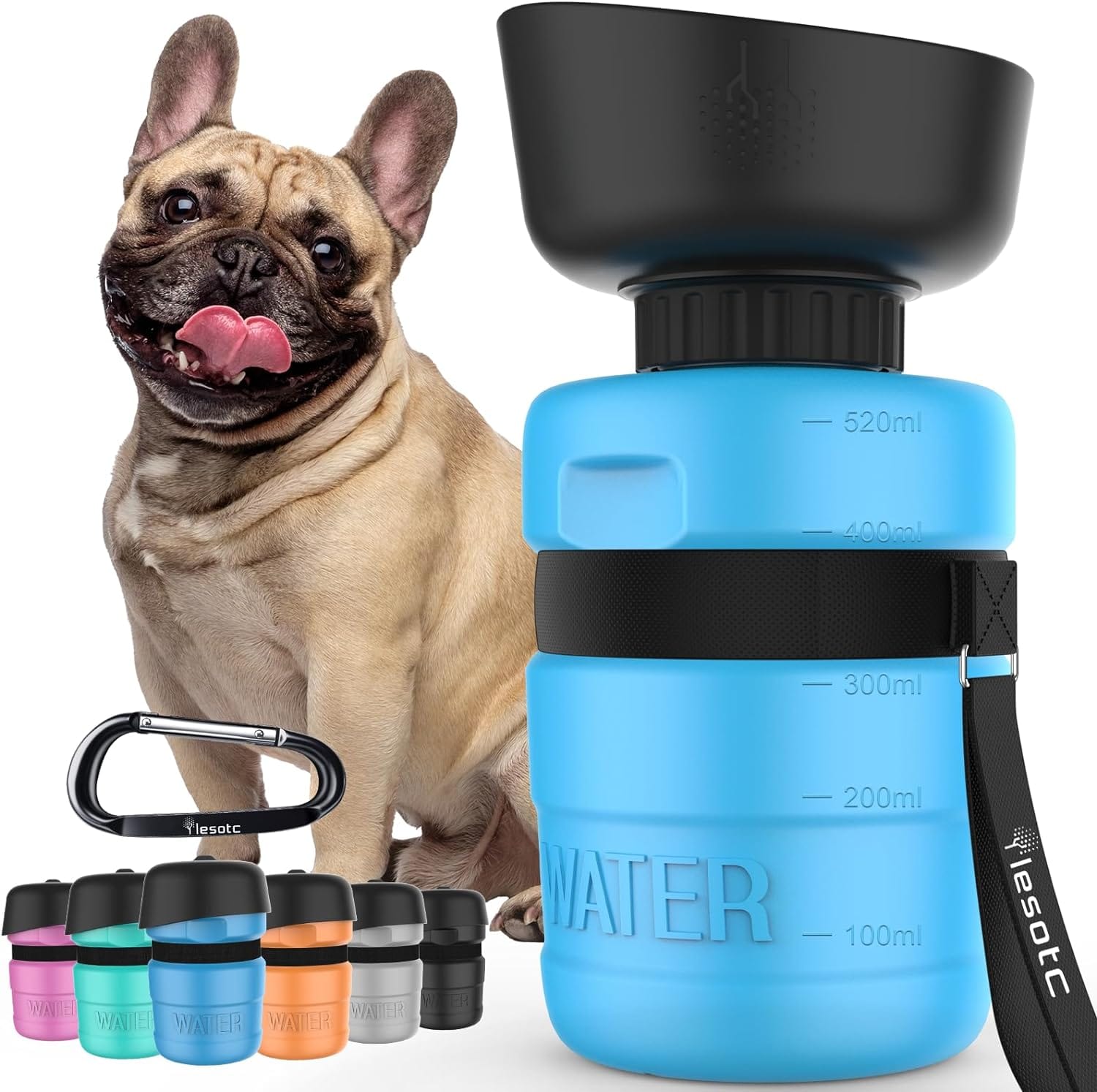 Gorilla Grip Portable Dog Water Bottle